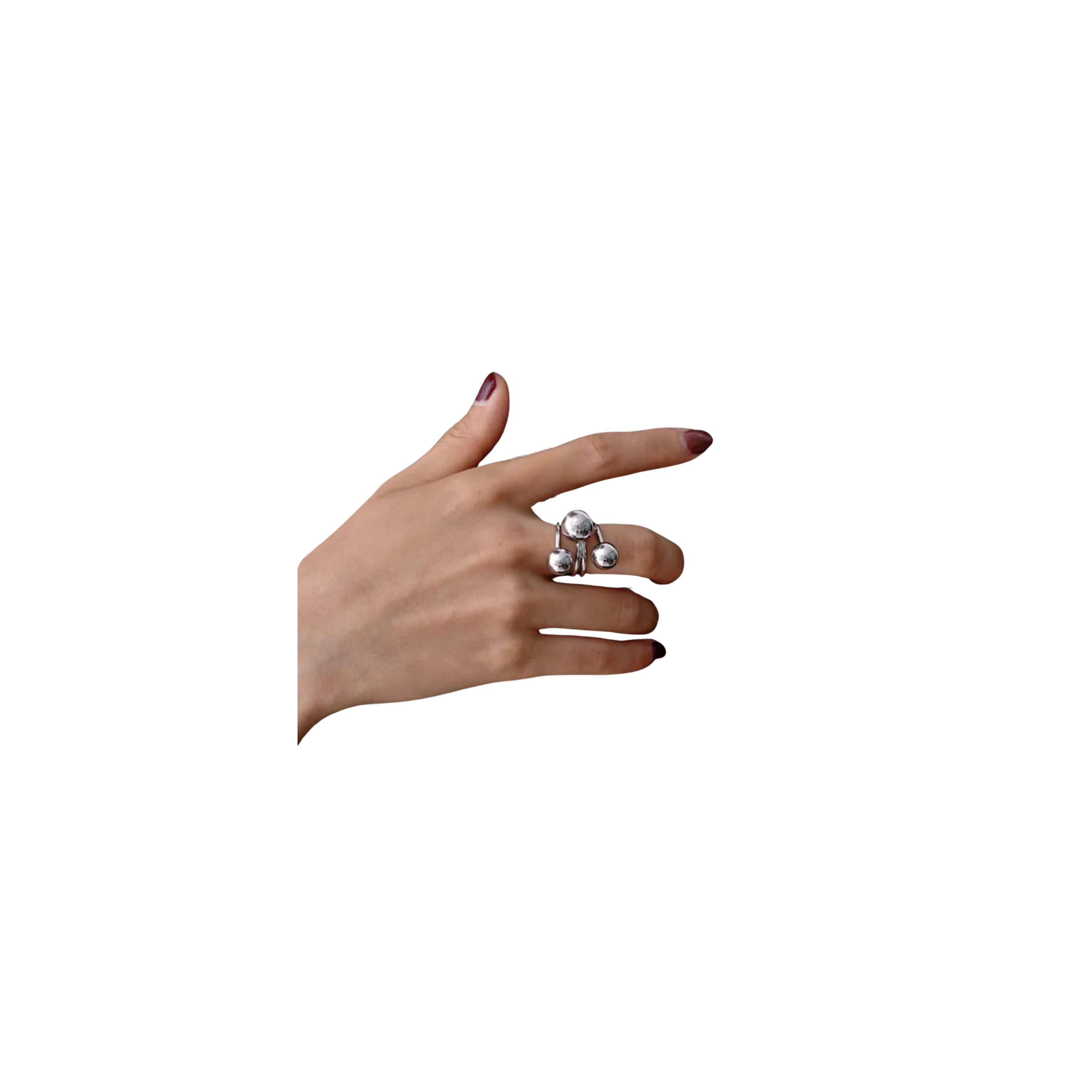 Anillo Triple Plateado