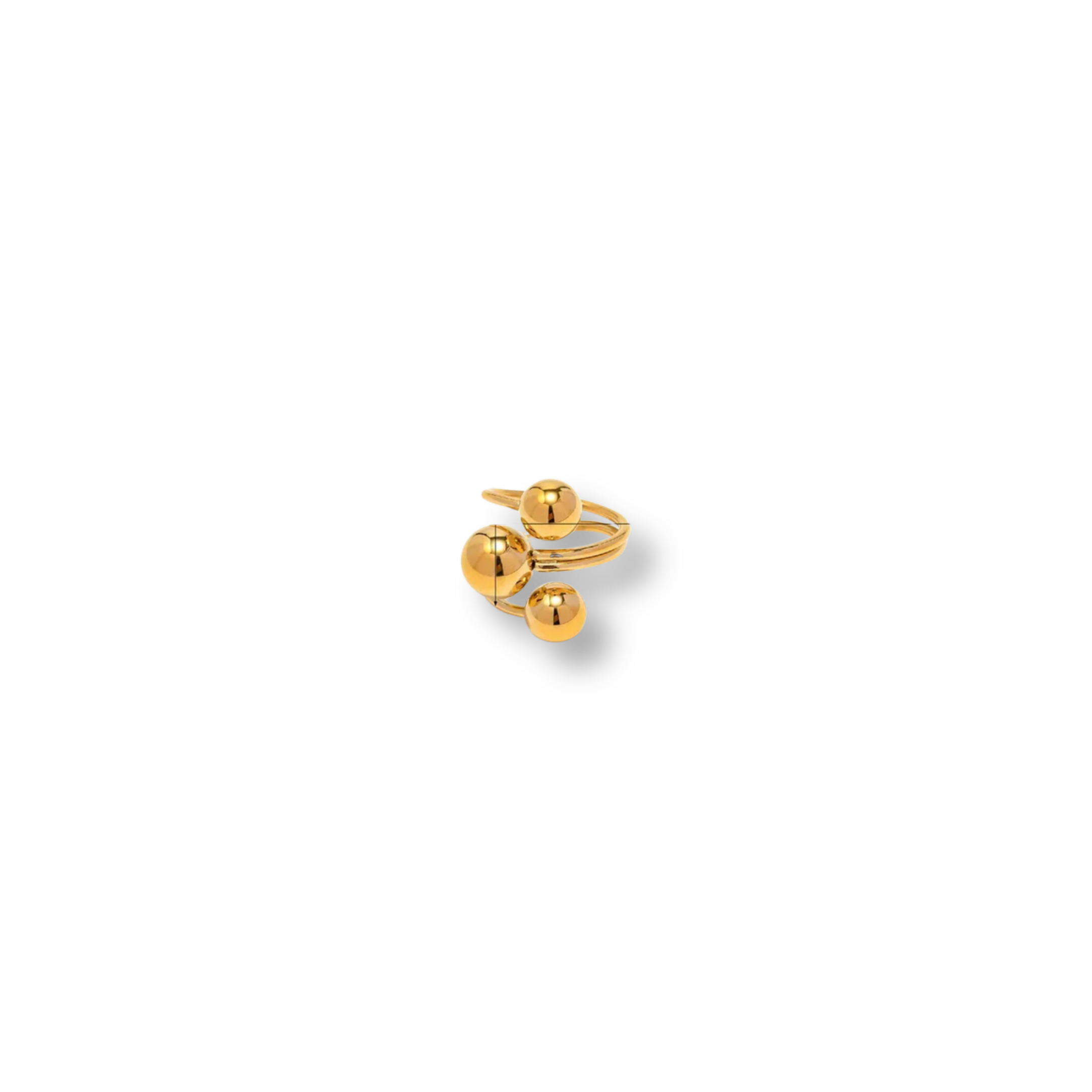 Anillo Triple Dorado