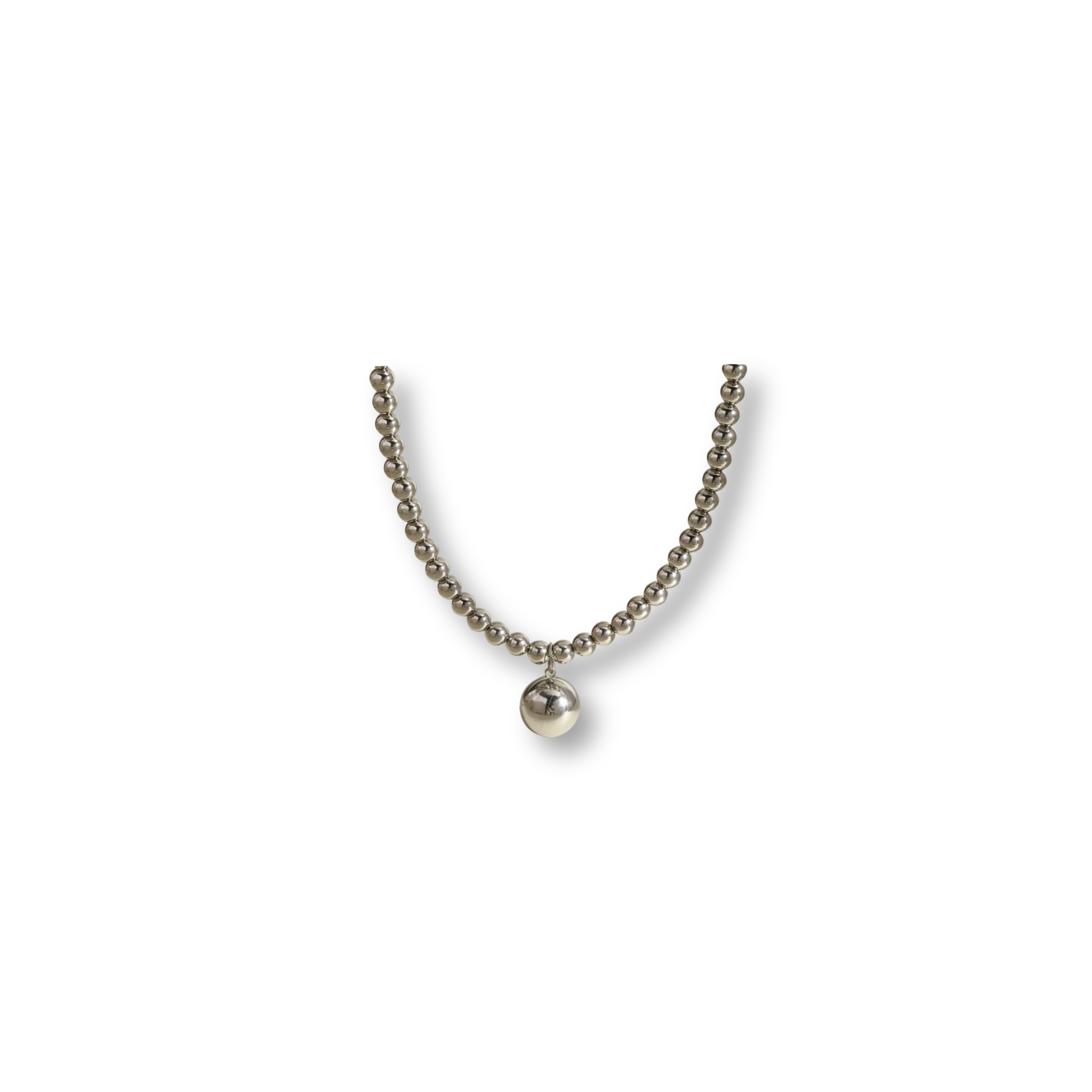 Collar Bola Plateada