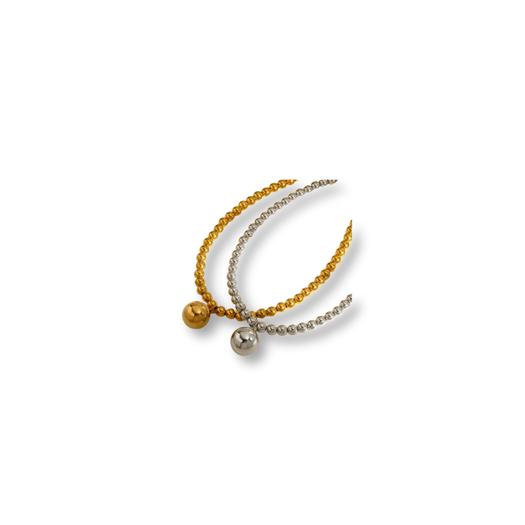 Collar Bola Plateada