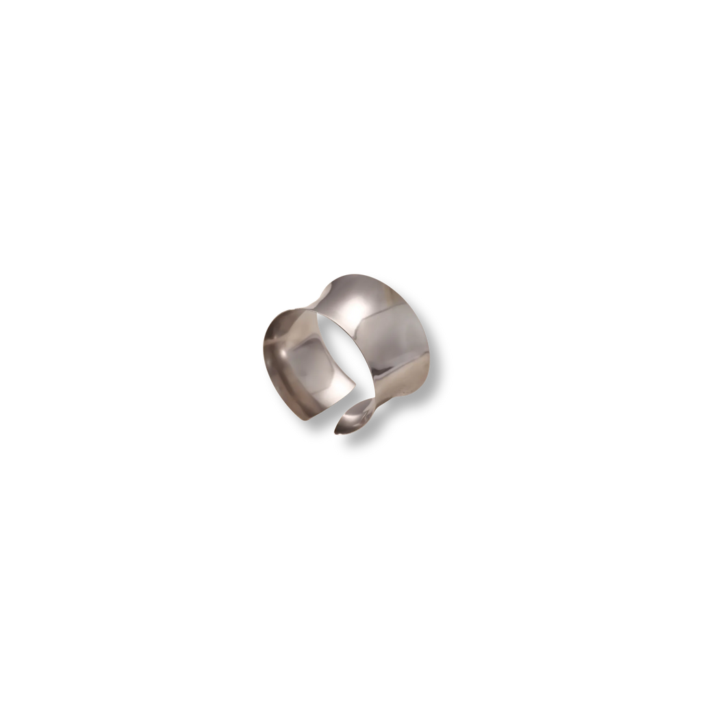 Brazalete Curva Plateado