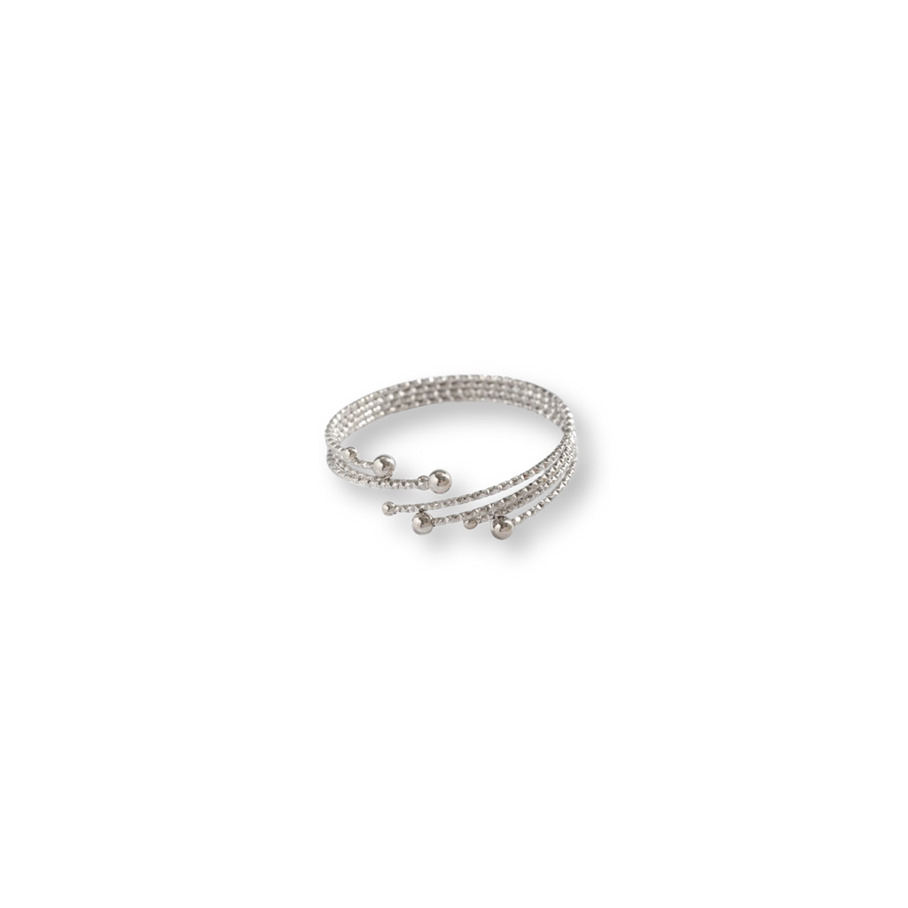 Brazalete Esthela Plateado